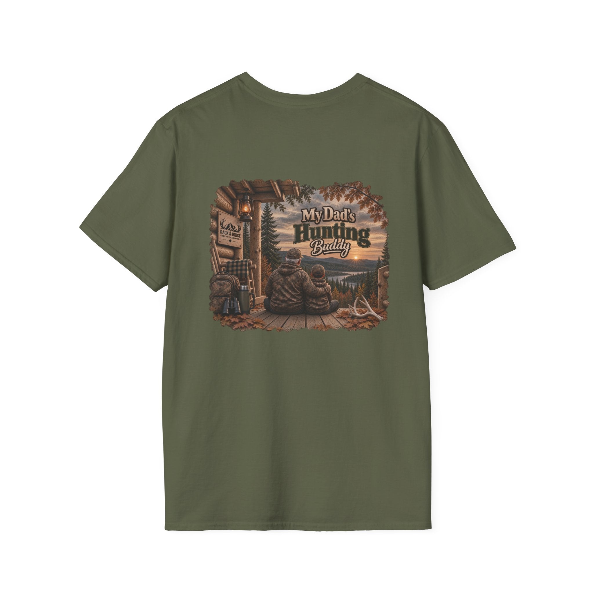 Rack & Ridge Deer Antler Logo T-Shirt — Hunting Outdoors Tee