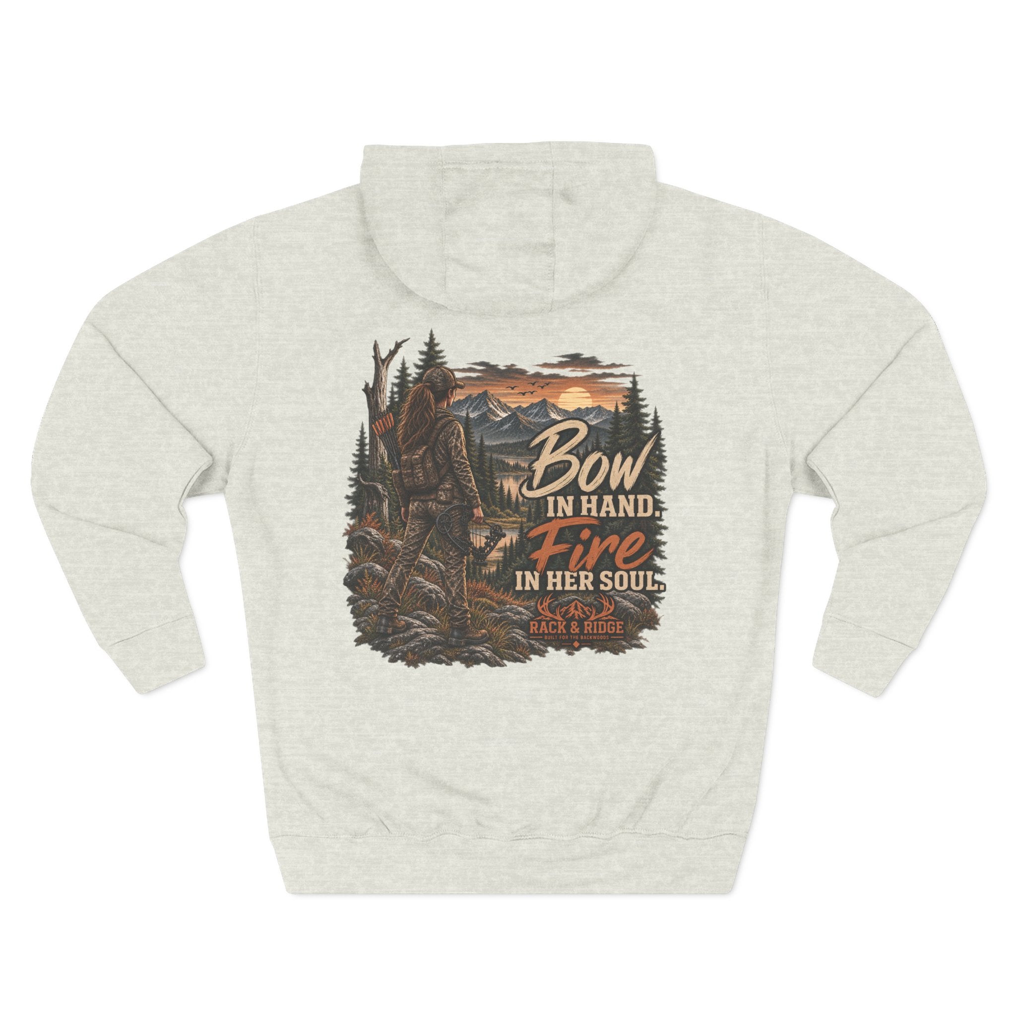 Bow In Hand, Fire In Her Soul Hoodie
