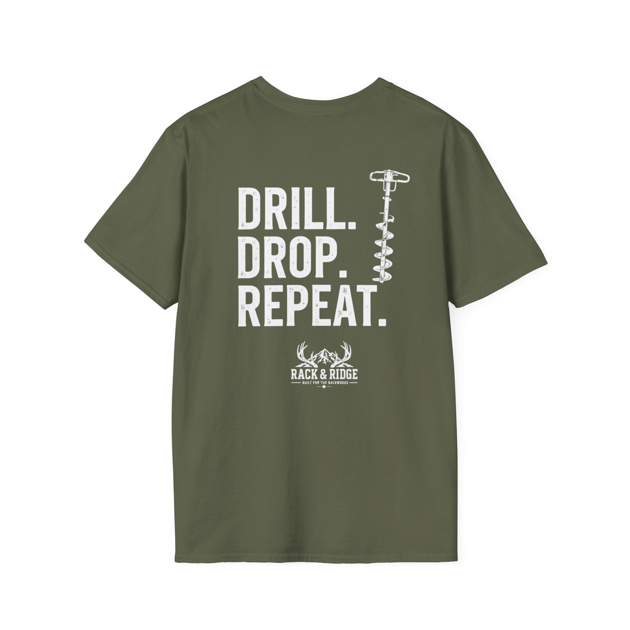 Drill. Drop. Repeat. | Rack & Ridge T-Shirt