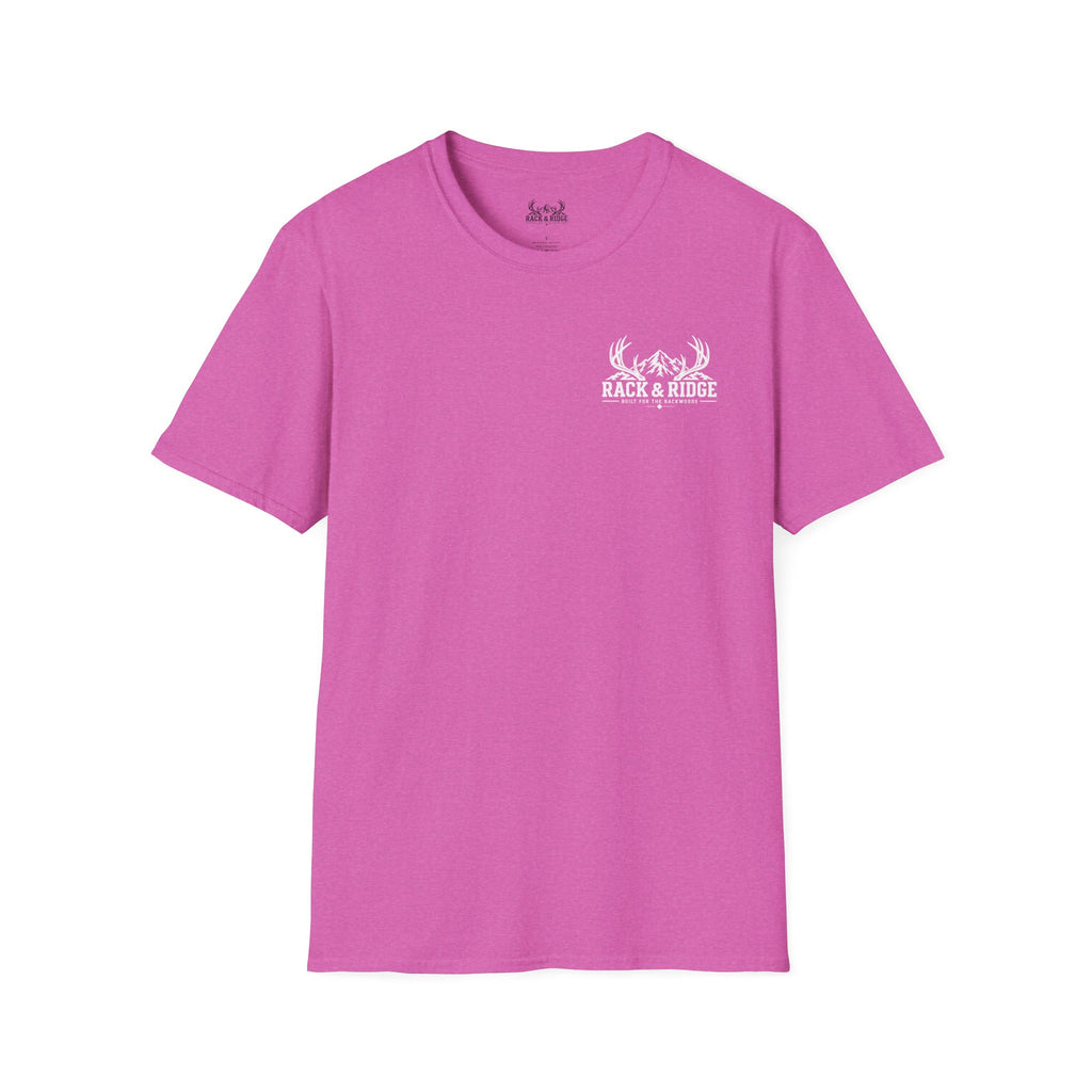 Rack & Ridge Antler Logo T‑Shirt — Outdoor Hunting Graphic Tee