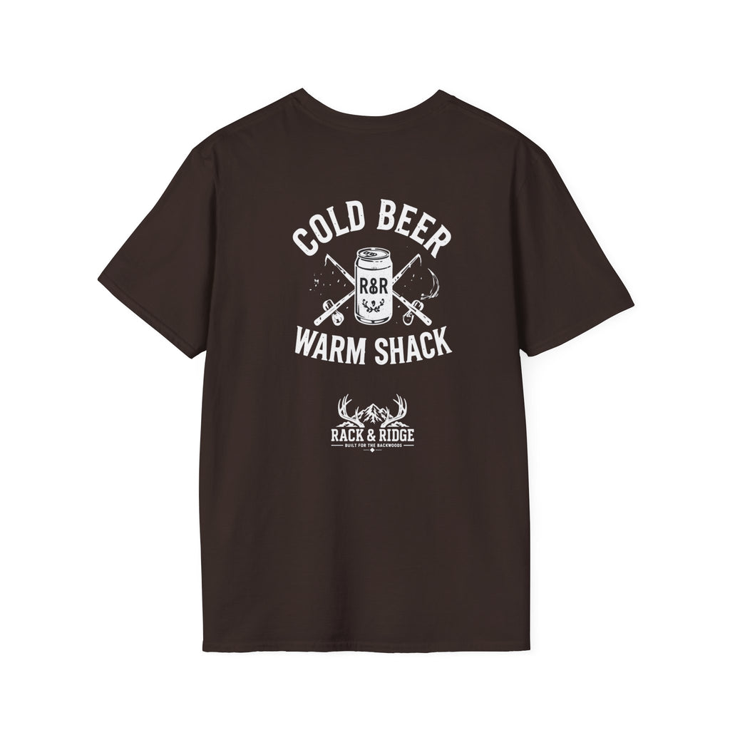 Cold Beer. Warm Shack.| Rack & Ridge T-Shirt
