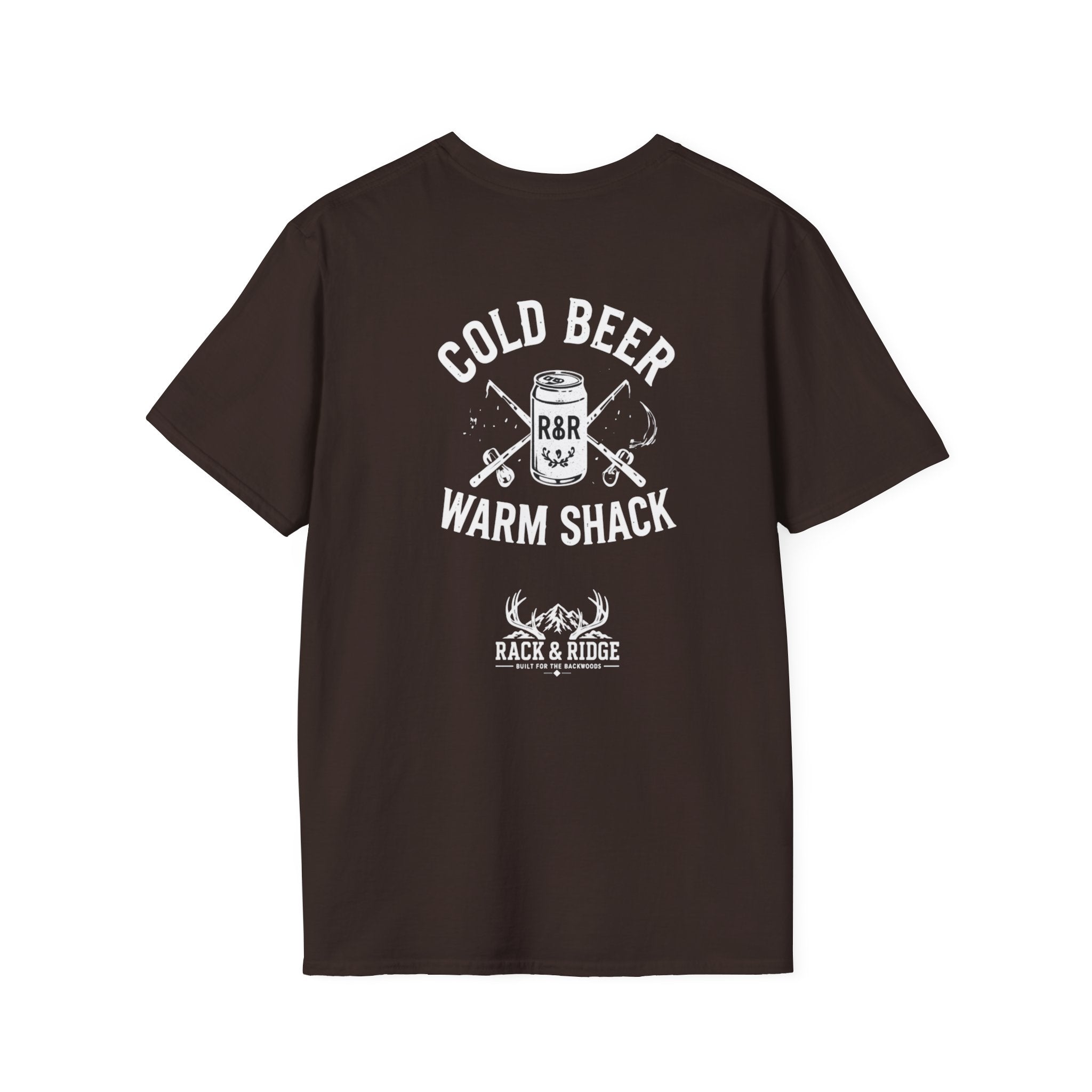 Cold Beer. Warm Shack.| Rack & Ridge T-Shirt