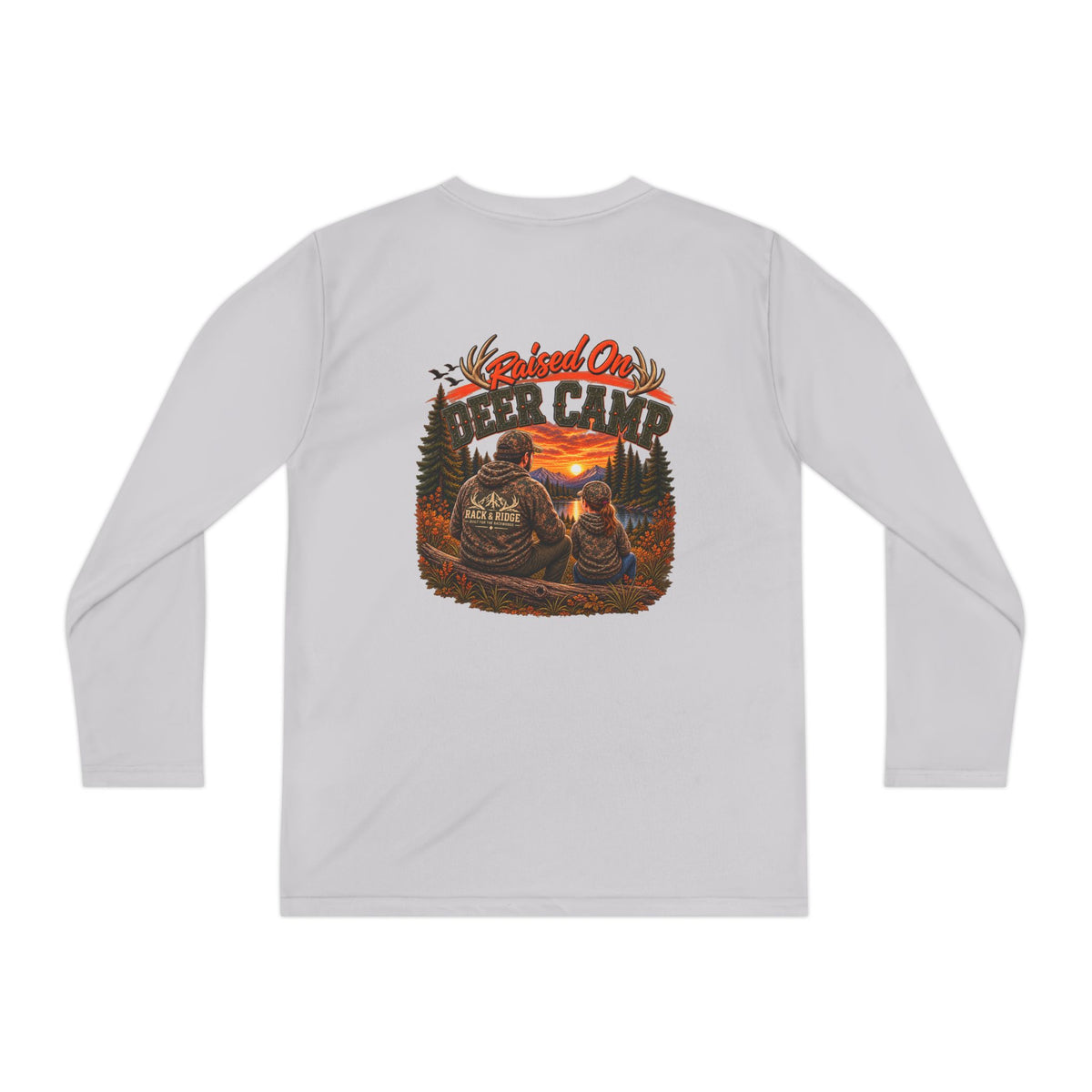 RACK & RIDGE Sunset Bear Camp Youth Girls' Long-Sleeve Tee