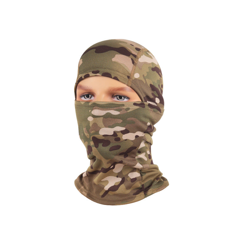 Camo Balaclava Face Mask – Breathable Mesh Cycling & Hunting Headgear