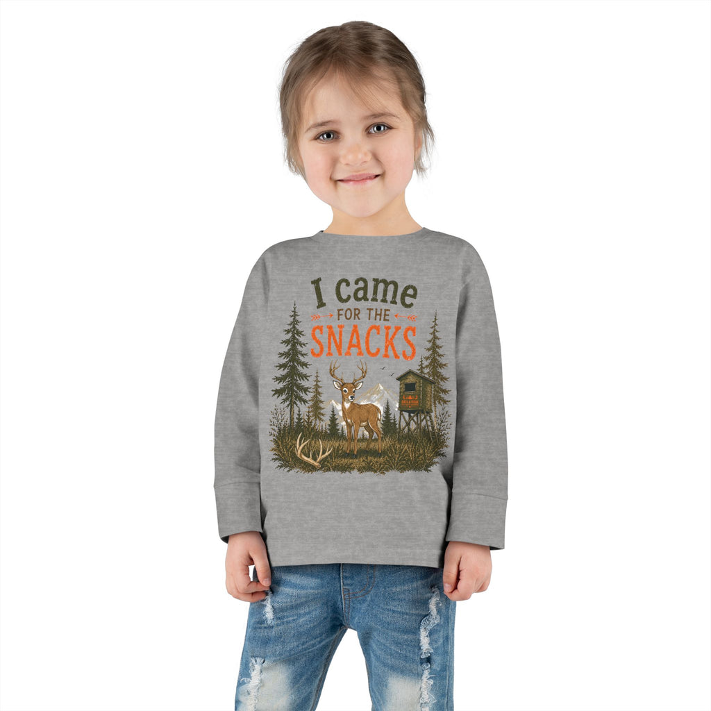 RACK & RIDGE I Came for the Snacks Toddler Long-Sleeve Tee