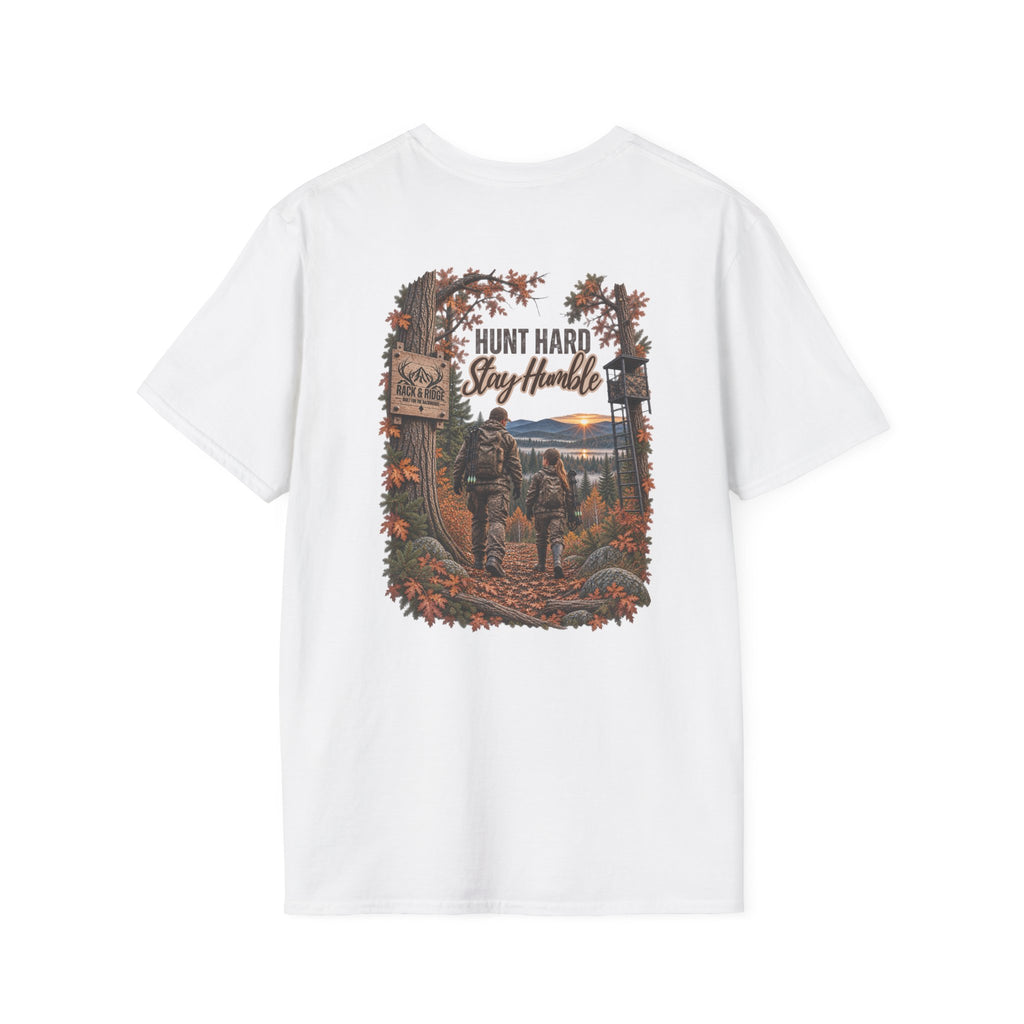 Rack & Ridge Antler Logo T-Shirt — Casual Outdoor Hunting Tee
