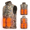 USB Heated Camo Hunting Vest – Forest Camouflage Cold-Proof Sleeveless Jacket