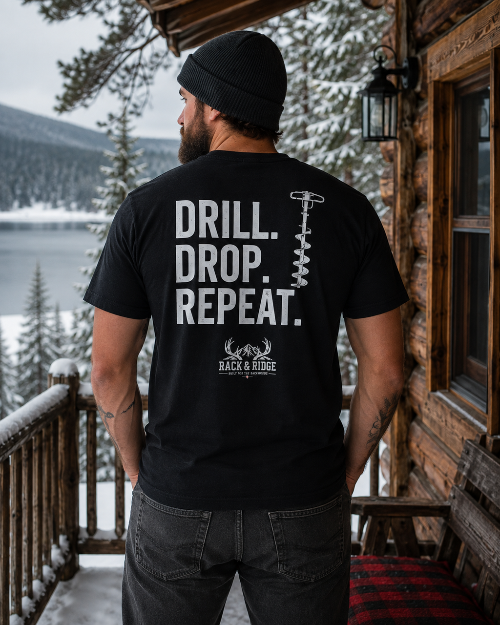 Drill. Drop. Repeat. | Rack & Ridge T-Shirt