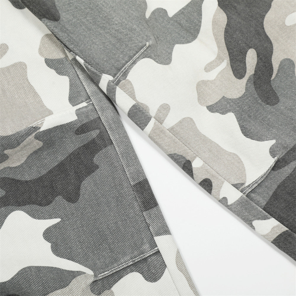 Men's Camo Cargo Pants – Loose Fit Camouflage Trousers