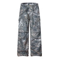 Men's Camo Cargo Pants – Pleated Straight Leg with Large Pockets