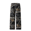 Men's Camo Denim Pants – Loose Straight Leg Carpenter Trousers