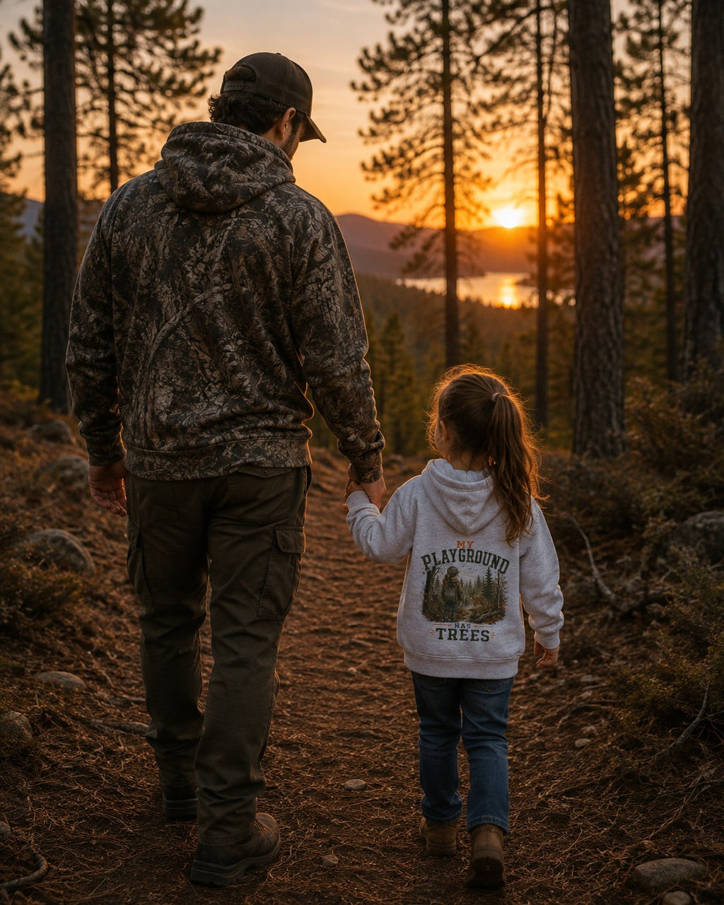 RACK & RIDGE My Playground Has Trees Girls' Toddler Hoodie