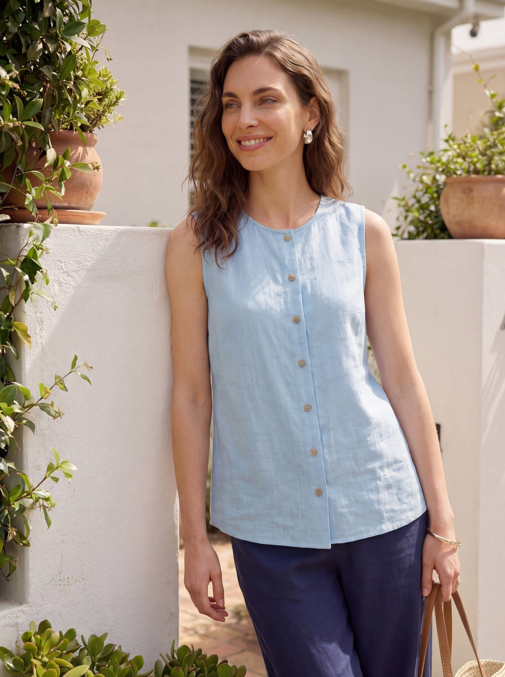 Buttons Down Tank Top