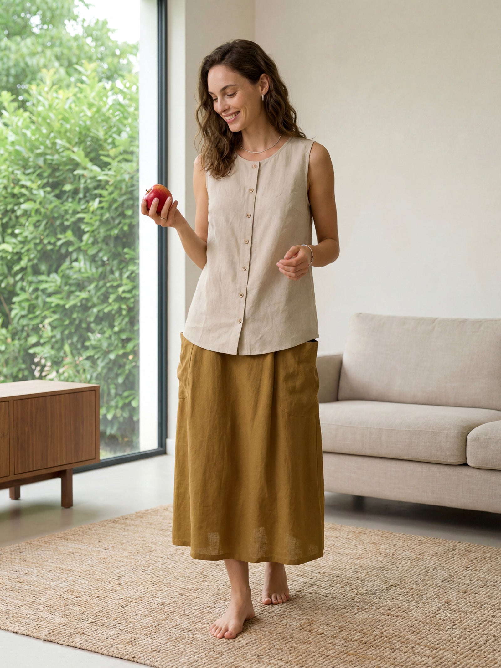 Buttons Down Tank Top